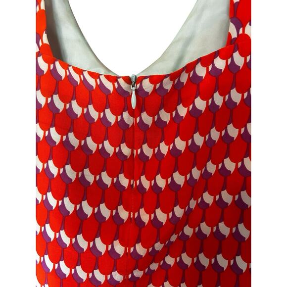 Nanette Lepore Womens 100% Silk Lined Pinkish Orange Beaded Halter Tank Top Sz.4 - Picture 9 of 11